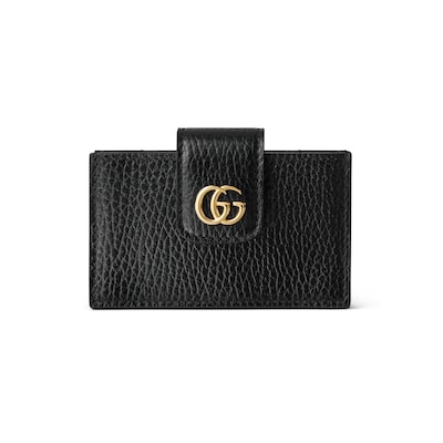 Gucci Gg marmont matelasse key case sale black leather