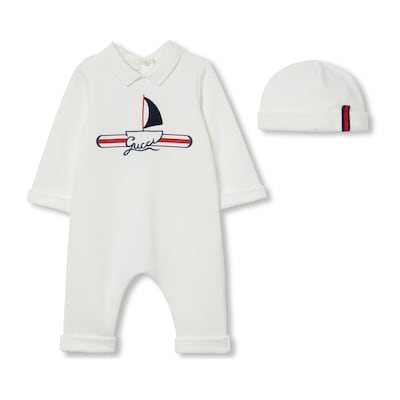 グッチベビー　美品　セット ベビー〕プリント 2ピース ギフトセットホワイト | GUCCI公式