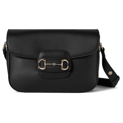 Gucci Horsebit 1955 Soft medium shoulder bag in black