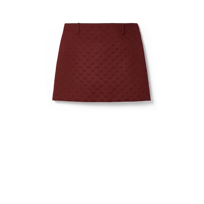 Gucci GG Shadow Bouclé Mini Skirt | Blue | FARFETCH