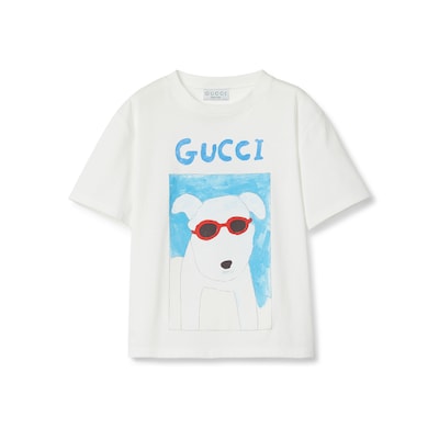 チルドレンズ〕プリント コットン Tシャツホワイト | GUCCI公式 チルドレンズ〕プリント コットン Tシャツホワイト | GUCCI公式