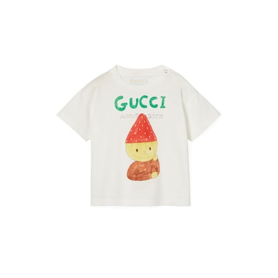 ベビー〕プリント コットン Tシャツホワイト | GUCCI公式