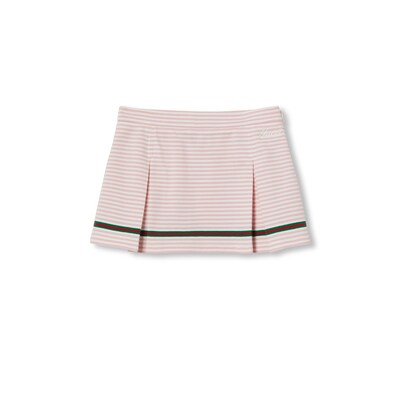 GUCCI　チルドレンスカート チルドレンズ〕エンブロイダリー コットン スカートホワイト
