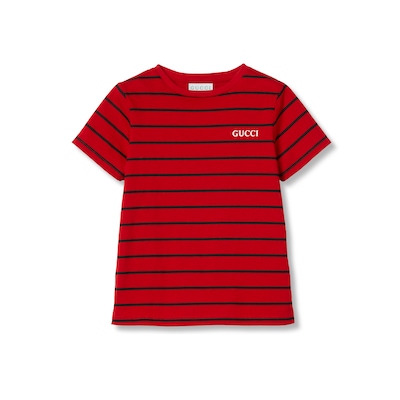 チルドレンズ〕プリント コットン Tシャツレッド | GUCCI公式