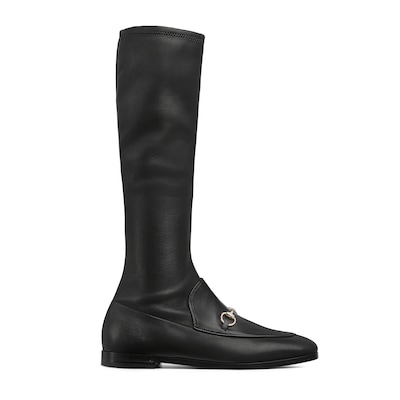 ヨルダーン〕ウィメンズ ブーツブラック レザー | GUCCI公式