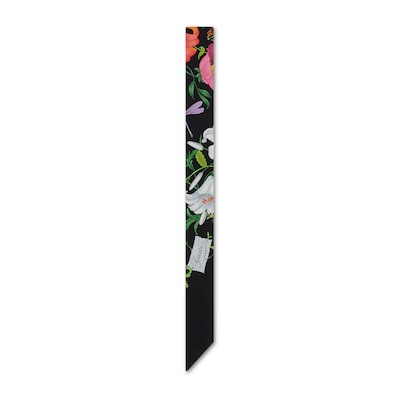 Printed silk twill neck bow in black and multicolour | GUCCI® US