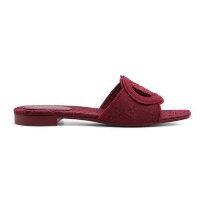 gucci red jelly sandals