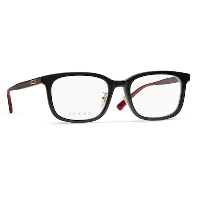 GUCCI スクエア サングラス（低めのノーズブリッジ フィット） スクエア サングラス（アジアン フィット）ブラック | GUCCI公式
