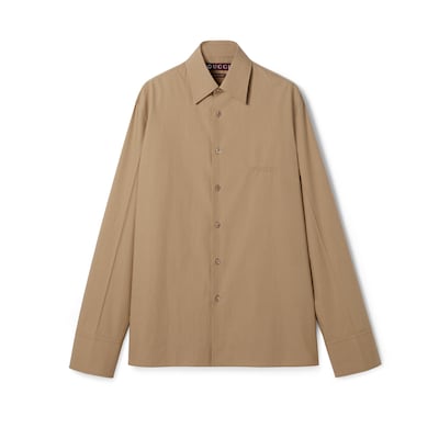 Y's BORN PRODUCT] THIN COTTON TWILL DOUBLE FRONT OVERSIZED