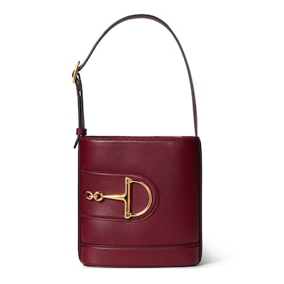 Gucci 73 small bucket bag in Rosso Ancora red leather Gucci 73 small bucket bag in Rosso Ancora red leather