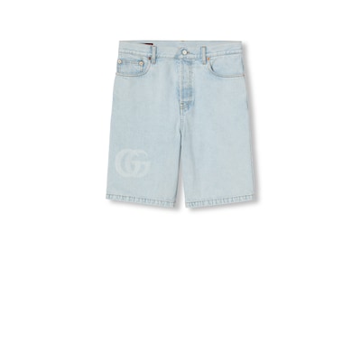 超特価セール開催！！ レーザー デニム ショートパンツライトブルー | GUCCI公式 パンツ