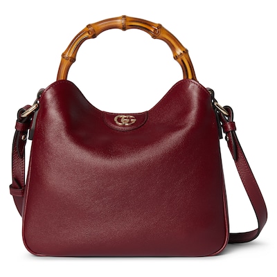 Gucci Diana small shoulder bag in black leather | GUCCI® US