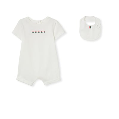 クラシック ベビー〕コットン GUCCI公式 | ギフトセットホワイト 2ピース その他