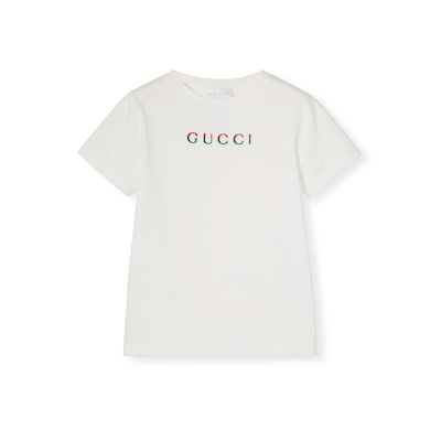 【GUCCI チルドレンズ】Tシャツ チルドレンズ〕プリント コットン Tシャツホワイト | GUCCI公式