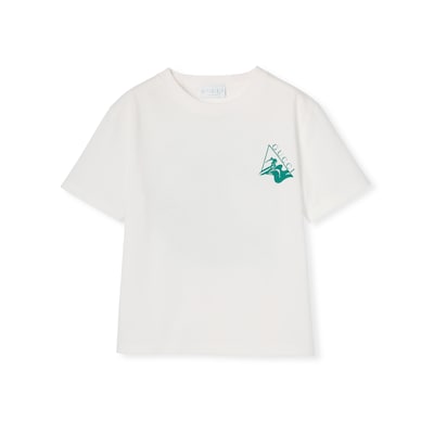 GUCCI チルドレンズ　Tシャツ チルドレンズ〕プリント コットン Tシャツホワイト | GUCCI公式