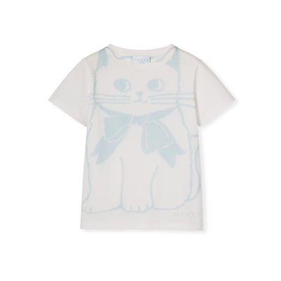 チルドレンズ〕プリント コットン Tシャツホワイト | GUCCI公式