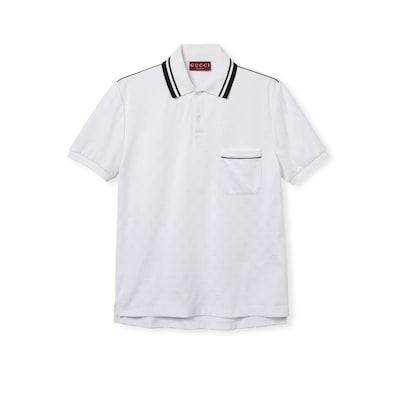 GUCCIポロシャツ　ホワイト　M GGナイロン＆コットン ポロシャツホワイト | GUCCI公式
