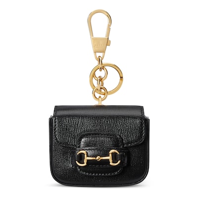 商品画像：Vintage Gucci Gold Horsebit Bag Charm 1980's Keychain in Box 2
