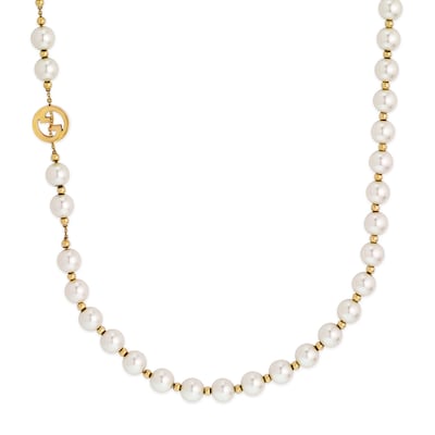 Fashion White Cubic Zirconia Pearl Necklace For Women