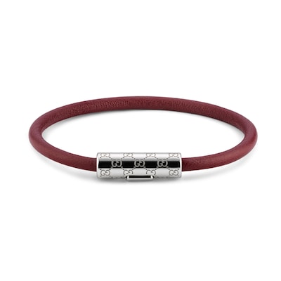 【GUCCI】GG パターン ブレスレット GG パターン ブレスレットグッチ ロッソ アンコーラ（深い赤