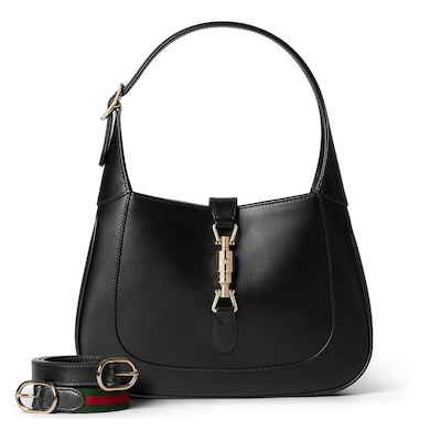 【GUCCI】〔グッチ ジャッキー1961〕ミディアムショルダーバッグ グッチ ジャッキー 1961〕ミディアムバッグブラック レザー