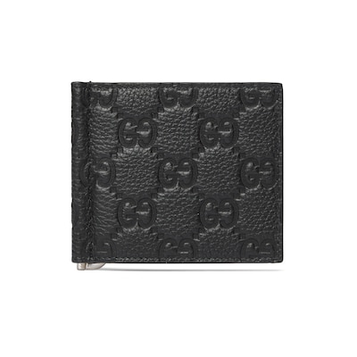 公式サイト - ハイブランドの新作が続々登場 グッチ インプリント〕マネークリップブラック GUCCI公式 | GGレザー 小物