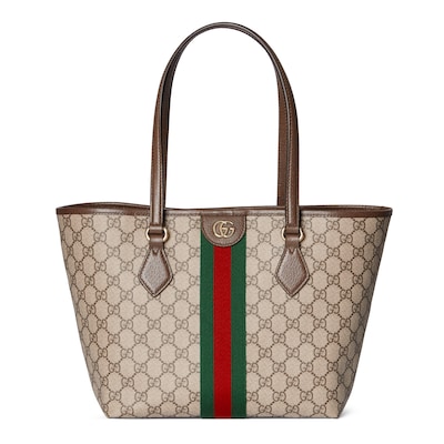 GUCCI トートバッグ ベージュ/ブラウン 大きめ