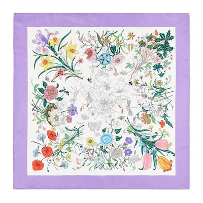 Gucci シルクスカーフ 花と葉のデザイン 楽天市場】GUCCI グッチ シルク スカーフ 花柄 フラワー