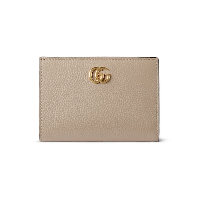 【GUCCI】ダブルG バイカラー ミニ ウォレット ダブルG バイカラー ミニ ウォレットライトブルー＆ベージュ