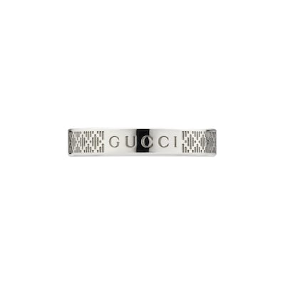 即納★GUCCI*〔グッチ ディアマンテ〕スリムリング グッチ ディアマンテ〕スリムリングスターリングシルバー