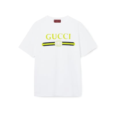 ◆GUCCI◆GUCCI プリント コットンジャージー Tシャツ ホワイト GUCCI プリント コットンジャージー Tシャツホワイト | GUCCI公式