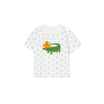 ベビー〕プリント コットン Tシャツホワイト | GUCCI公式