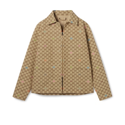 【24SS】GUCCI ジオメトリック ハウンドトゥース キャンパス ジャケット 24SS】GUCCI ジオメトリック ハウンドトゥース キャンパス