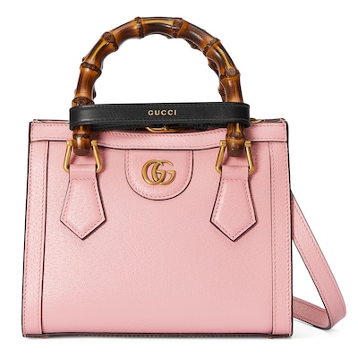 【超ポイント祭?期間限定】 グッチ ダイアナ〕スモール トートバッグピンク レザー | GUCCI公式 バッグ