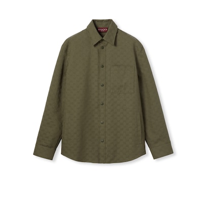GGキャンバス シャツフォレストグリーン | GUCCI公式