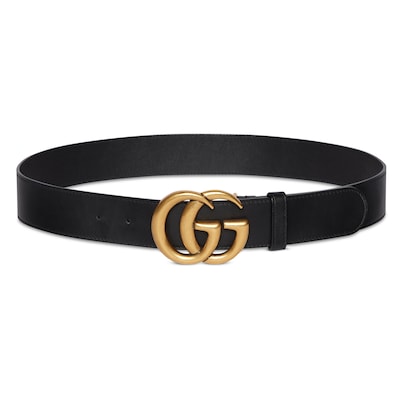 GUCCI ダブルGロゴ レザーベルト 黒 GUCCI ダブルGロゴ ベルト 黒