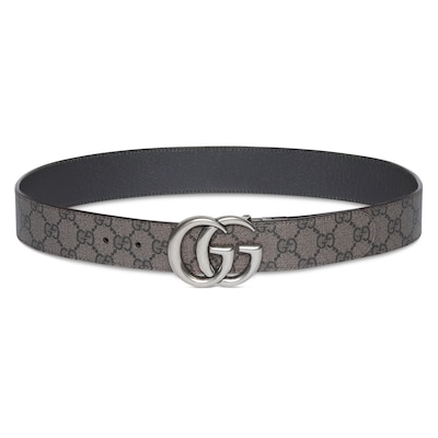 【美品】GUCCI ダブルG リバーシブル ベルト GUCCI (グッチ) ダブルG ゴールドバックル リバーシブル ベルト