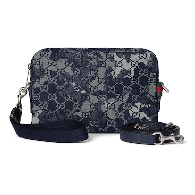 限定！すぐ届く！GUCCI スモール クロスボディバッグ オフィディア〕スモール クロスボディバッググレー＆ブラック