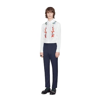 Gucci Cotton Duke shirt with embroidery - view 2
