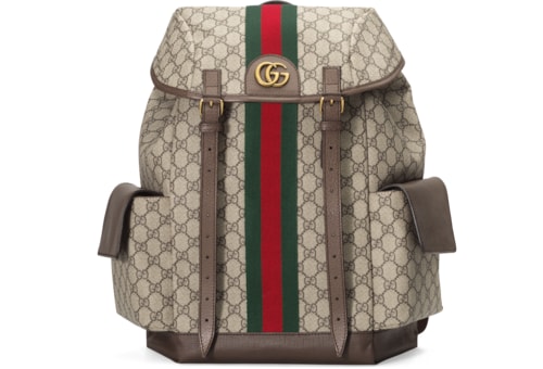 Ophidia medium backpack in Beige GG Canvas GUCCI SI