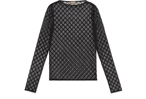 送料込】GUCCI ☆24SS☆ モノグラム柄ベルベットシャツ (GUCCI