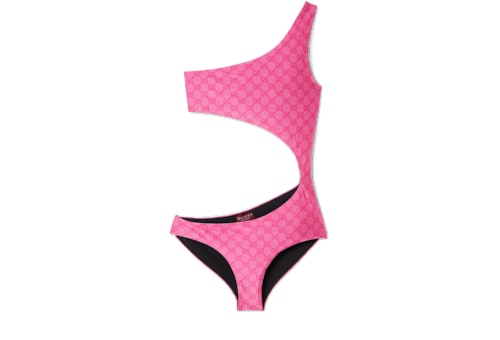 関税送料込】GUCCI Sparkling Fake Logo Swimsuit 水着 (GUCCI