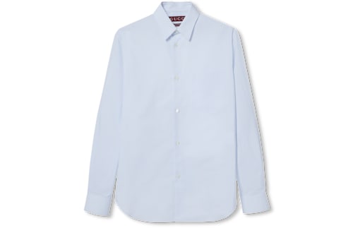 【関税込み】gucci DOUBLE COLLAR SHIRT Gucci Linen V-Neck T-Shirt With Double G 'White' 645269