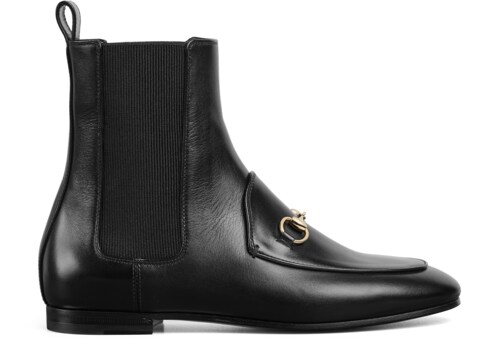 ブーツその他 gucci GUCCI JORDAAN' BOOTS GUCCI Jordaan horsebit-embellished leather knee boots | NET