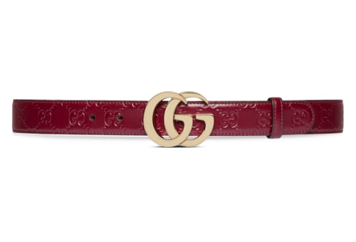 GG Milano belt in Bordeaux Leather | GUCCI® SI