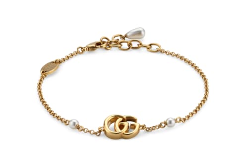 アクセサリーその他 GUCCI Woman Jewel Gold 629594 I4620 8078 GG Marmont pendant necklace in yellow gold-toned metal