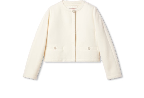 ジャケット GUCCI SHORT JACKET IN BOUCLA WOOL GUCCI Cropped wool-blend bouclé jacket | NET-A-PORTER