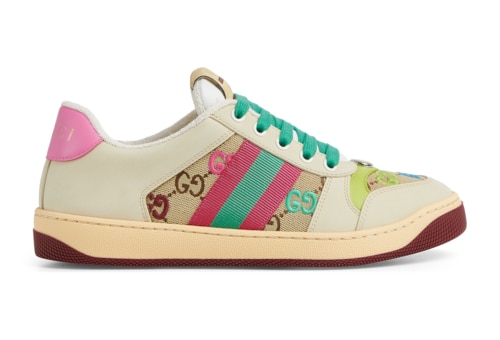 スニーカー Gucci Sneaker Screener In Pelle Screener embellished leather sneakers in multicoloured