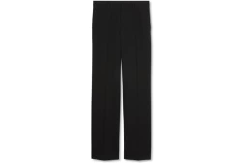 Wool gabardine pant with embroidery in Black Ready-to-wear