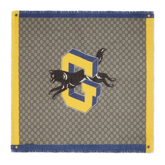 儿童gg狼头围巾 - gucci girls accessories 5265684k3459775